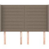  Uzglavlje s ušima smeđesivo 147x16x118/128 cm od tkanine | Eponuda.com