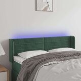 vidaXL LED posteljno vzglavje temno zeleno 147x16x78/88 cm žamet, (20951942) | Shoptok.si