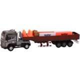 Kamion s prikolicom 1:24 TIR + cestovne barikade - sivi | shoptok.hr