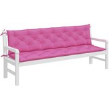  Jastuci za vrtnu klupu 2 kom ružičasti 200x50x7 cm tkanina | shoptok.hr