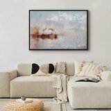  Slika - Cranes in the Morning (1 Part) Wide 90x60 U crnom drvenom okviru | shoptok.hr