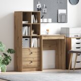 vidaXL Stol sa skladištem Umjetnička hrastovina Konstruirano drvo | shoptok.hr