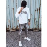 DStreet White men's sweatshirt with print BX5356 | Shoptok.si