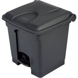 Probbax Koš za smeti s pedalom iz recikliranega materiala, antibakterijski, prostornina 30 l, VxŠxG 435 x 400 x 410 mm, črne barve Cene
