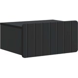  Noćni ormarić za montažu na zid Zidne Crna 49 x 34,5 x 24 cm | Eponuda.com
