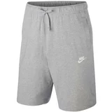 Nike muške hlače kratke hlače club short jsy siv