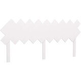  Uzglavlje za krevet Bijela 178x3x80 5 cm od masivne borovine | shoptok.hr