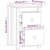  Nočna omarica 40x35x61,5 cm trdna borovina, (20730320) | Shoptok.si