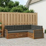  Set vanjskih sofa 4 kom. Prirodna i antracit | shoptok.hr