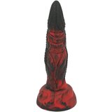 OgazR Hell Dong - gumeni groovy dildo - 20 cm (crno-crveni) | shoptok.hr