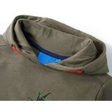 vidaXL Otroški pulover s kapuco kaki 104 | Shoptok.si