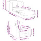 vidaXL podna sofa krevet 2-u-1 svjetlosiva 98x71x83 cm baršun | shoptok.hr