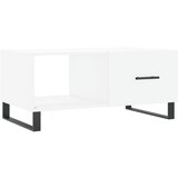 Maison Chic Klubska mizica - kavna mizica - Nizka mizica bela 90x50x40 inženirski les, (21753912) | Shoptok.si