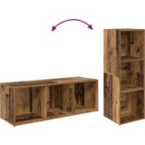 vidaXL Komplet TV omaric s polico 2 pcs Staro les 107 x 35 x 37 cm | Shoptok.si