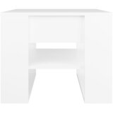  Stolić za kavu sjajni bijeli 55,5x55x45 cm konstruirano drvo | shoptok.hr