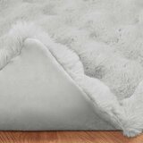  Lažni zec deka 4 pcs Siva 130 x 150 cm Poliester | shoptok.hr