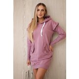 Kesi Dress with decorative ruffles and hood navy pink | Eponuda.ba