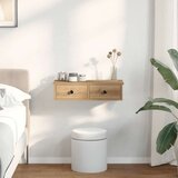 vidaXL Stenska polica s predali artisan hrast 60x28x15 cm inž. les | Shoptok.si
