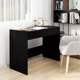 vidaXL Pisalna miza črna 101x50x76,5 cm iverna plošča Cene