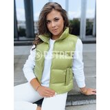 DStreet Pikowana kamizelka damska WILLOW pistacjowa | shoptok.hr