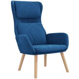 The Living Store Stol za sproščanje moder žamet - Stol Za Sproščanje, (21420311) | Shoptok.si