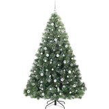 vidaXL Umjetno božićno drvce s stalakom Zelena 210 cm PE i PVC | shoptok.hr