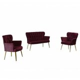 Atelier Del Sofa sofa i dve fotelje paris gold metal claret red cene
