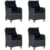  5-dijelni vrtni blagovaonski set tamnosivi | shoptok.hr