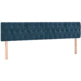  Posteljno vzglavje temno modro 180x7x78/88 cm žamet, (20938384) | Shoptok.si