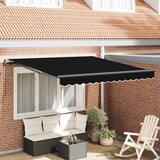  Skrovita tenda Crna 350 x 250 cm Poliester i čelik | shoptok.hr