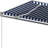  Prostostoječa avtomatska tenda 600x350 cm modra/bela, (20728943) | Shoptok.si