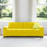 SOFA za 3 osobe Žuta 220 cm Bar&amp;scaron;un Slike