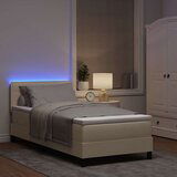 Box spring krevet s madracem Krema 80 x 200 cm tkanina | shoptok.hr