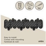Umbra Mat črn jeklen stenski obešalnik 16 cm Tempo – | Shoptok.si