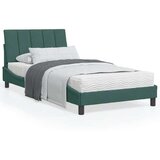 vidaXL Krevet s madracem tamnozeleni 100x200 cm baršunasti | shoptok.hr