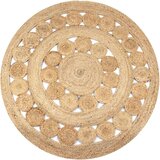 vidaXL Preproga pletena iz jute 120 cm okrogla, (20668625) | Shoptok.si