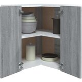 Viseći Viseča kotna omarica siva sonoma 57x57x60 cm konstruiran les, (20716604) | Shoptok.si