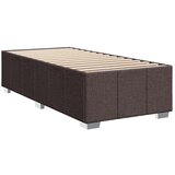 vidaXL Box spring postelja z vzmetnico temno rjava 100x200 cm blago, (21307059) | Shoptok.si