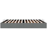 vidaXL Otomanski posteljni okvir brez vzmetnice temno siv 180x200 cm | Shoptok.si