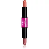 NYX Professional Makeup Wonder Stick Cream Blush dvostrani korektor nijansa 02 Honey Orange N Rose 2x4 g