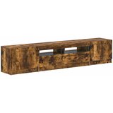  LED TV kabinet UTRECHT 3 kom. Dimljeni hrast Konstruirano drvo Smeđa 100 x 35 x 40 cm | shoptok.hr
