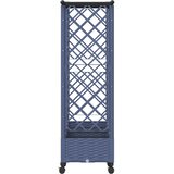  Povišeni krevet s mrežom i krovom Siva 203 x 40 x 127 cm PP | shoptok.hr