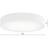  Plafonsko svetlo za kupatilo CLEO 4xE27/24W/230V, prečnik 50 cm, belo, IP54 | Eponuda.com
