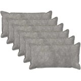  Presvlaka za jastuk 6 kom. HOUTEN Svjetlosiva 40 x 70 cm - Dizajn s paspulom Svjetlosiva 6 | shoptok.hr