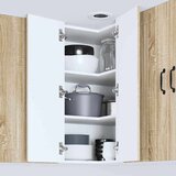 vidaXL Stenska kuhinjska omarica s polico Sonoma hrast 57 x 57 x 80 cm | Shoptok.si