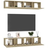 vidaXL tv ormarići 4 kom boja hrasta sonome 80 x 30 x 30 cm od iverice | shoptok.hr