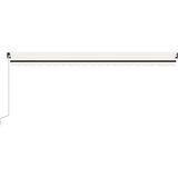 vidaXL Avtomatska tenda LED + senzor 500x350 cm krem | Shoptok.si