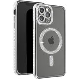 AVIZAR diamond case za iphone 12 pro max zaščita magsafe contour strass, srebrna, (5000016791) | Shoptok.si