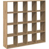 Ormarić z knjige boja hrasta 137,5x29x137,5cm konstruirano drvo | shoptok.hr
