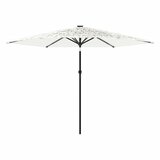  Vrtni suncobran s čeličnom šipkom bijeli 288x288x225 cm | Eponuda.com